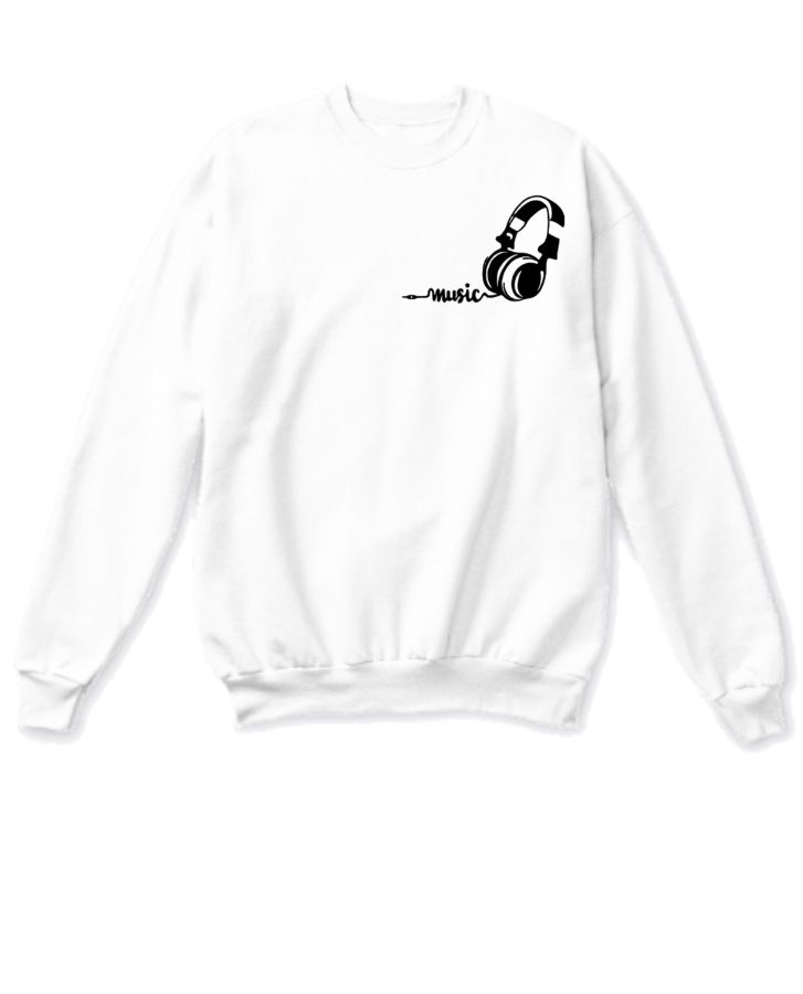 Music Design Unisex Sweatshirt | Trendy Outfit men's Clothing. - Front