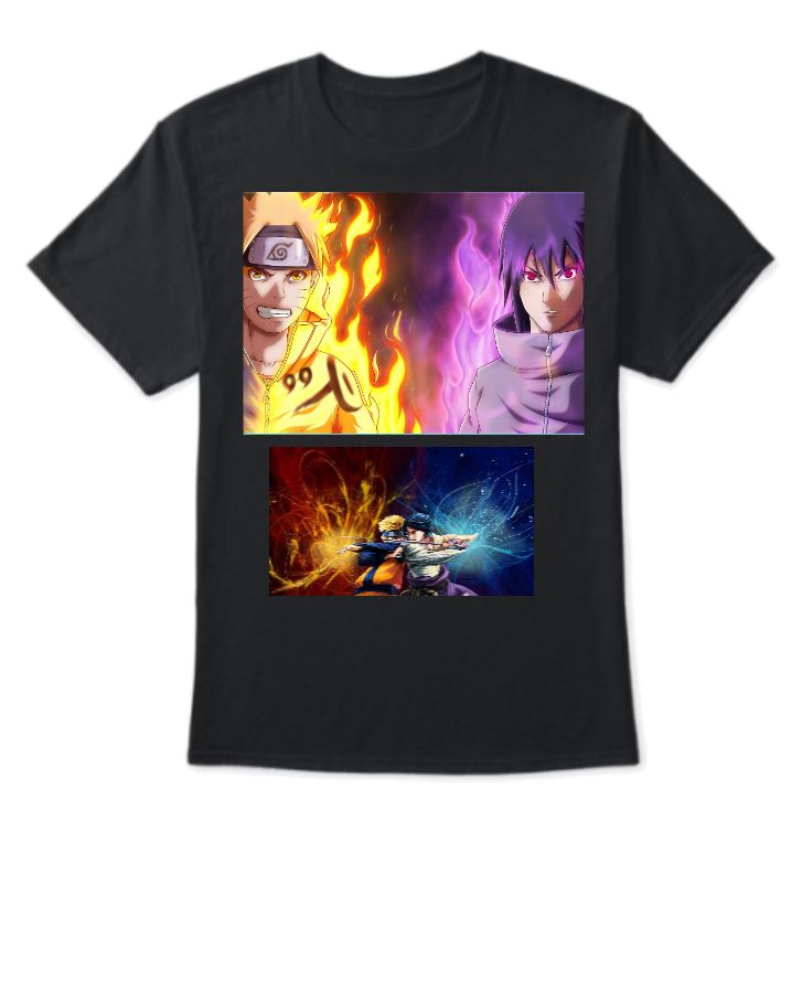 NARUTO X SASUKE UNISEX T-SHIRT - Front