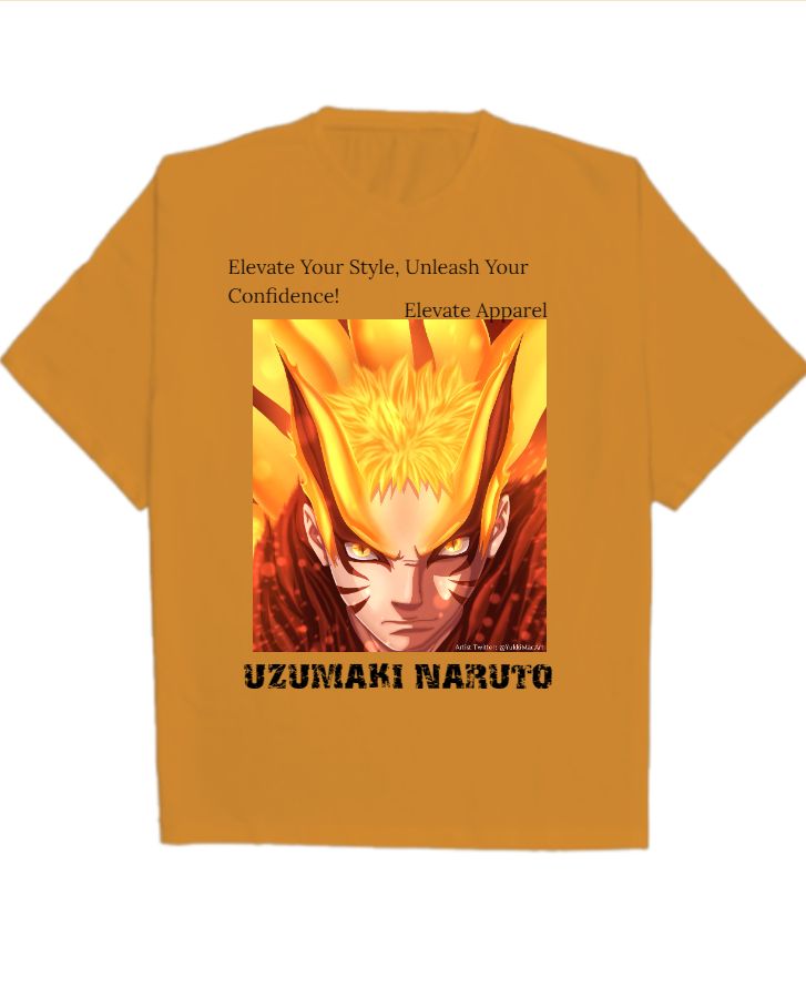 NARUTO oversized fit  - Front