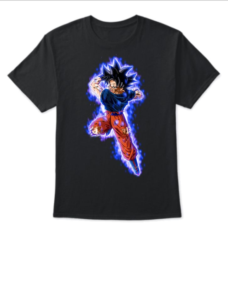 NEW GOKU ULTRA INSTINCT HALF SLEEVE T-SHIRT - Front