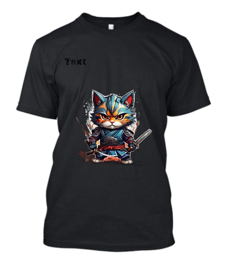 NINJA CAT T-SHIRT | HALF SLEEVE T-SHIRT - Front