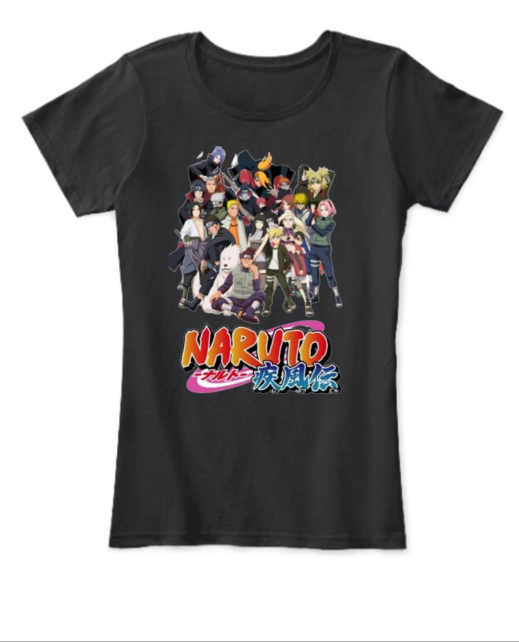 Naruto Uzumaki Anime printed t-shirts  - Front