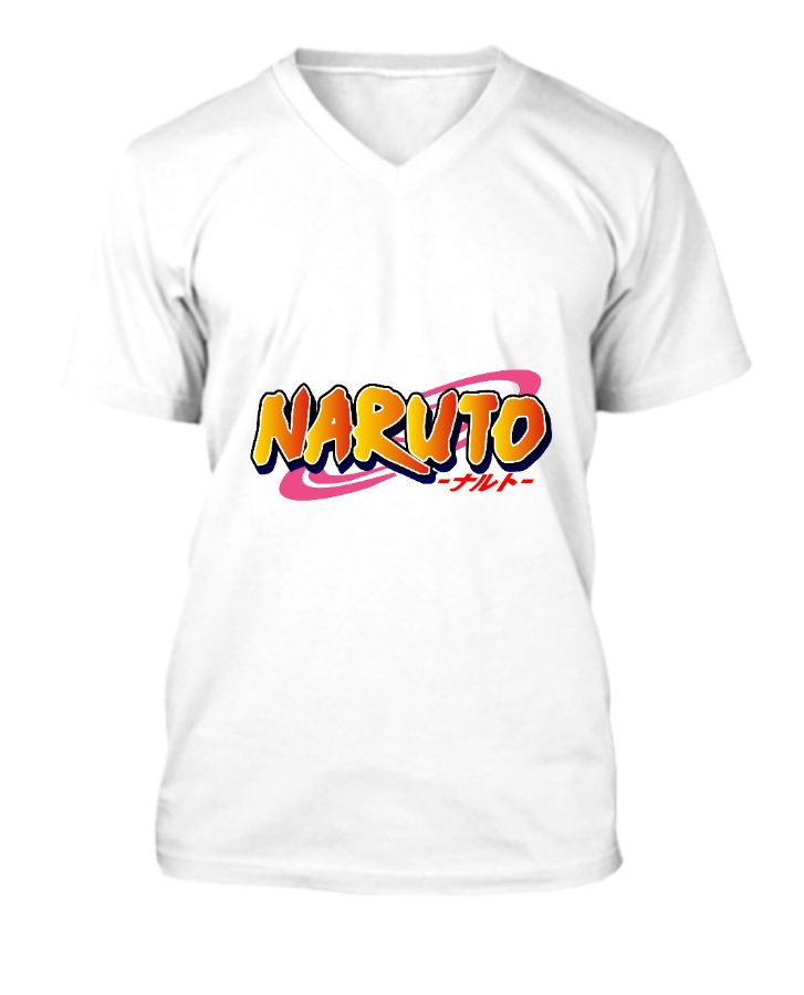 Naruto Anime | V-Neck Half Sleeve T-Shirt - Front