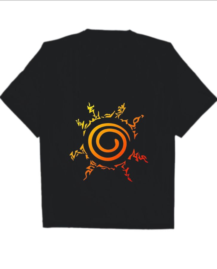 Naruto Seal Design Oversized Tshirt - Front