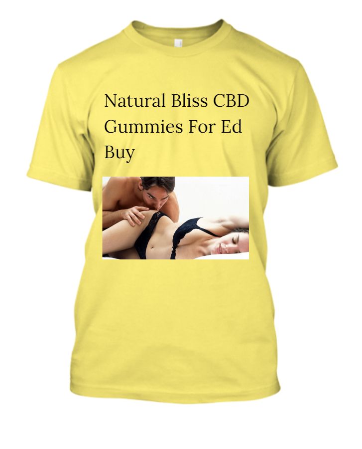Natural Bliss CBD Gummies For Ed: How To Boost Your Libido Fast? Price - Front