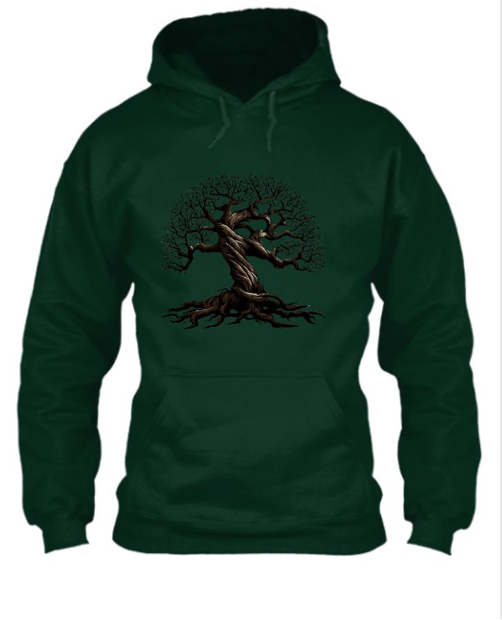 Natural tree stylish hoodie - Front