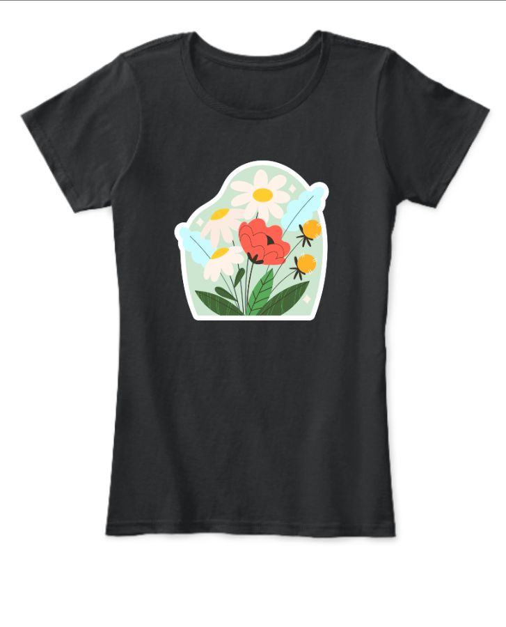Nature Print Woman's T-shirt - Front