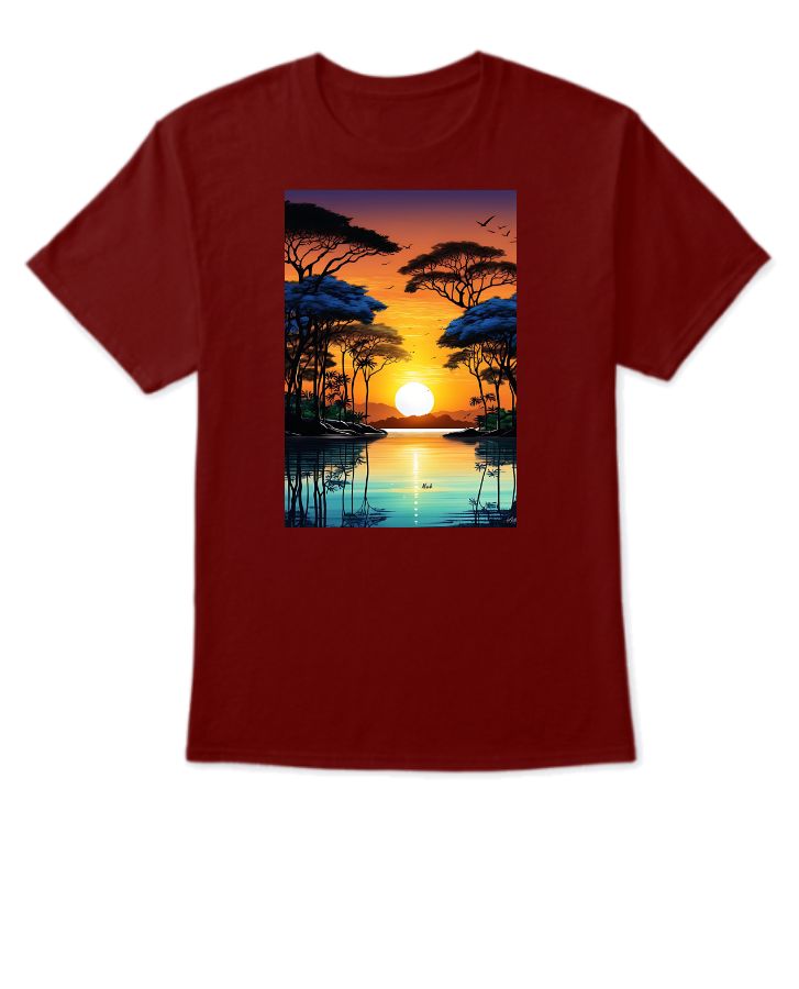 Nature half sleeve T-shirt  - Front