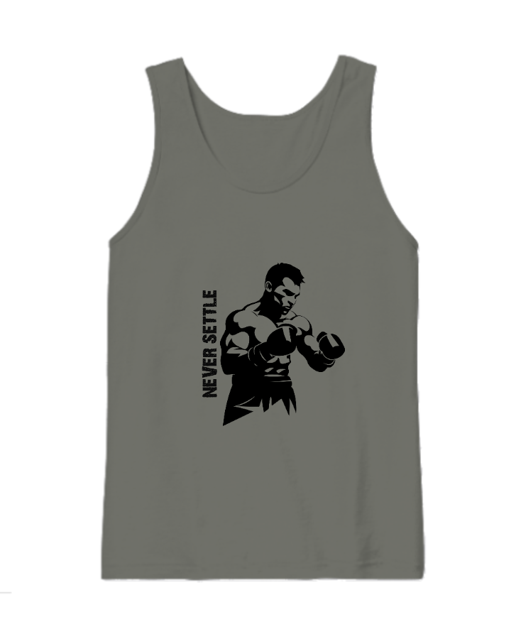 Never Settle Tank Top - Front