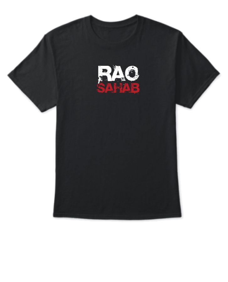 New MANVIK  t-shirt  RAO SAHAB printed on tshirt  - Front