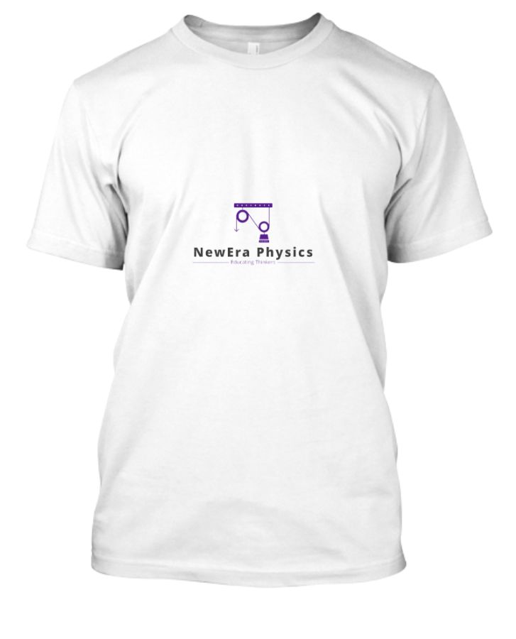 NewEra Physics Half Sleeve Round Neck Pure Cotton T-shirt - Front