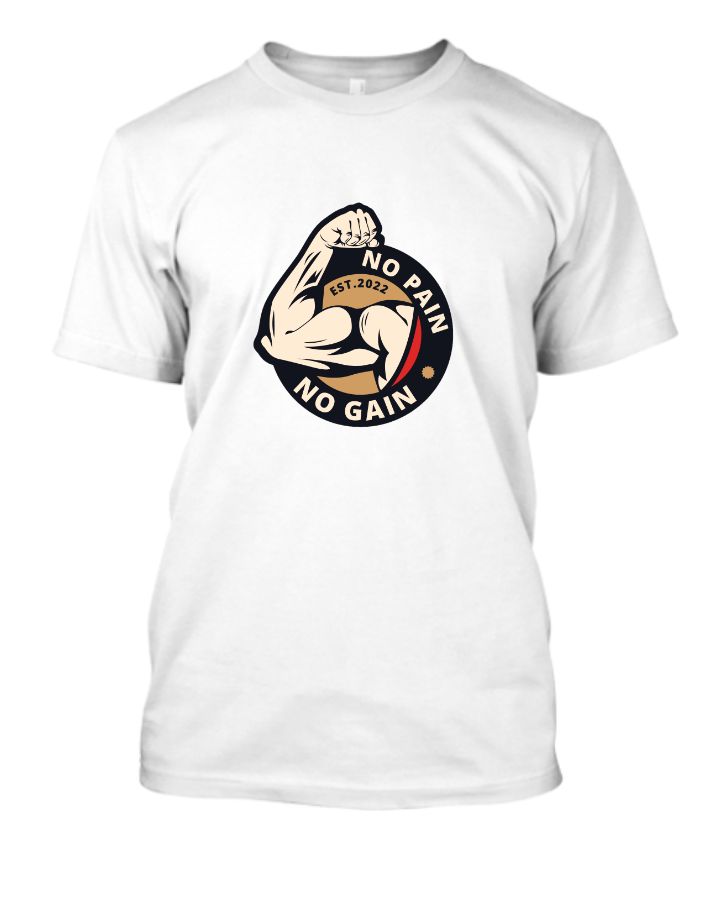 No Pain No Gain Gym T-shirt  - Front