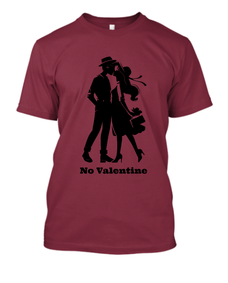 No Valentine T-Shirt - Front