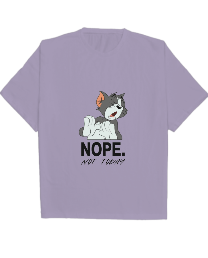 Nope Not Today | Oversized T-shirt - Front