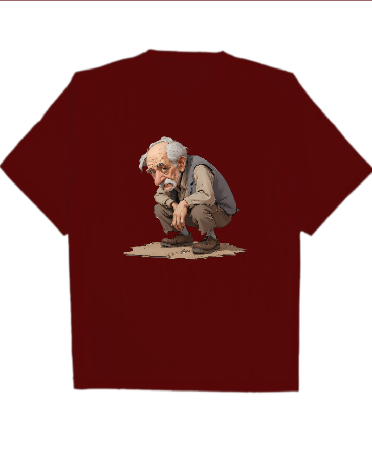 OLD MAN - OVERSIZED T SHIRT - AMAN - Front