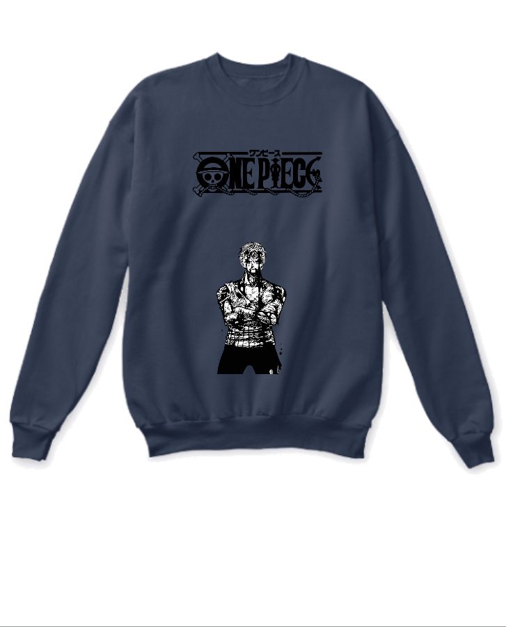 ONEPICE ANIME MEN FULL SLEEVE GRAPHIC PRINT HOODED SWEATSHIRT - Front