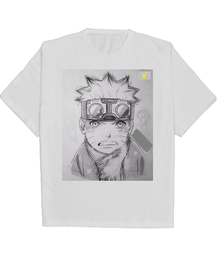 OVERSIZED T-SHIRT NARUTO DESIGN - Front