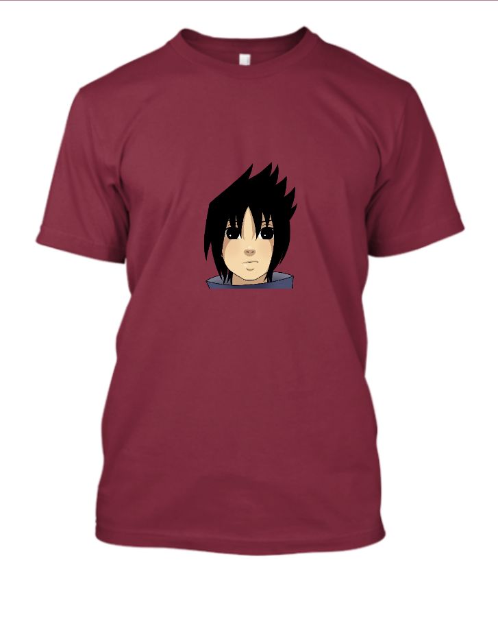 Official Naruto: Sasuke Mens and Boys T-Shirts|Half Sleeve|Oversized fit Graphic Printed| - Front