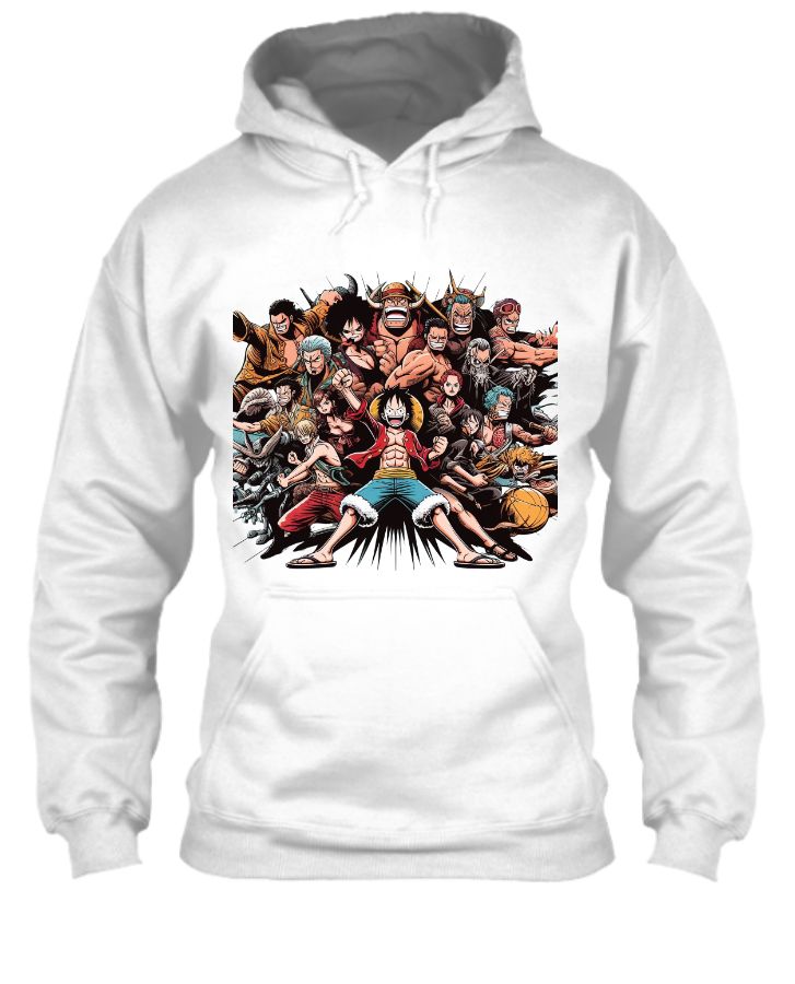 One Piece Luffy Pirate Crew Hoodie - Front