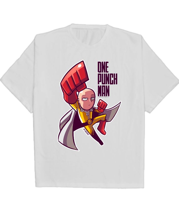 One Punch Man Anime Oversize Tshirt - Front