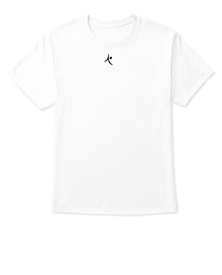 One colour T-shirt. - Front