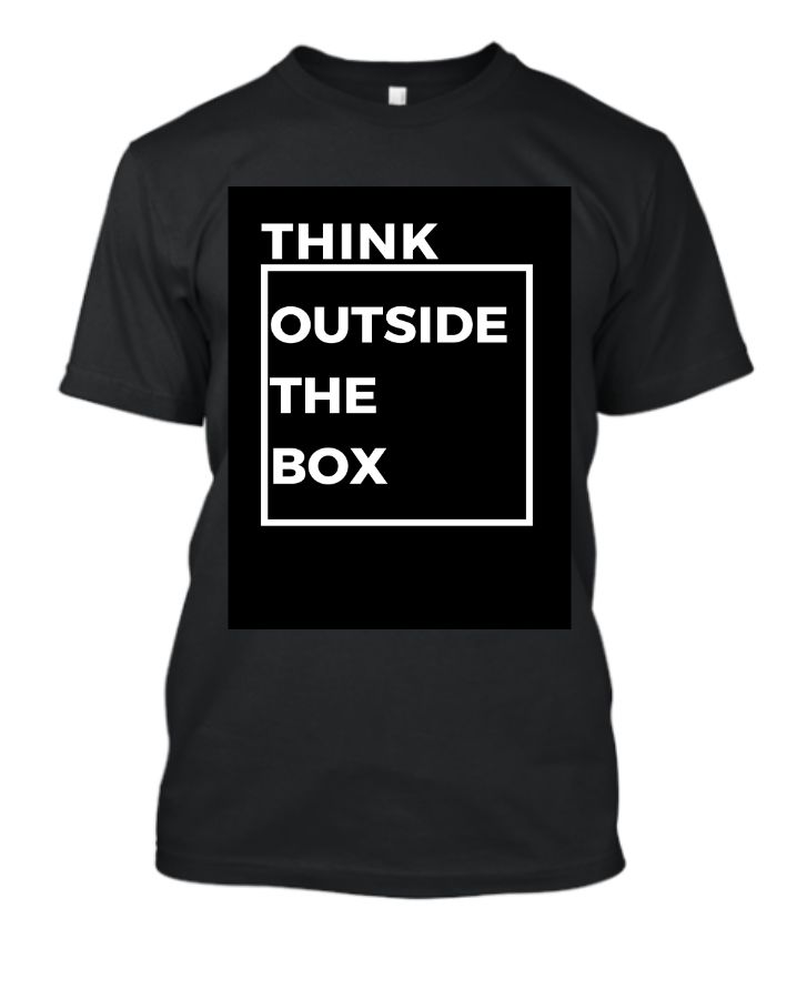 THINK OUTSIDE THE BOX | Half sleeves T-Shirt - Front