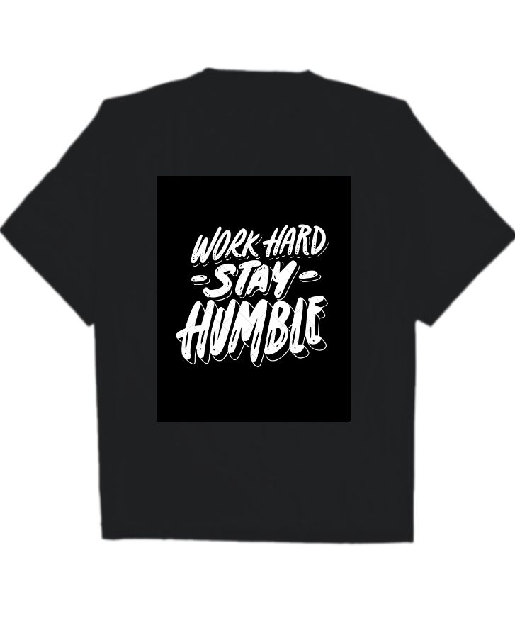 Oversize black t-shirt with best design  - Front