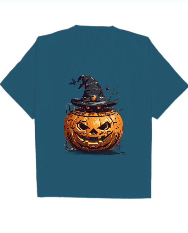 Oversized T-Shirt Halloween Design - Front