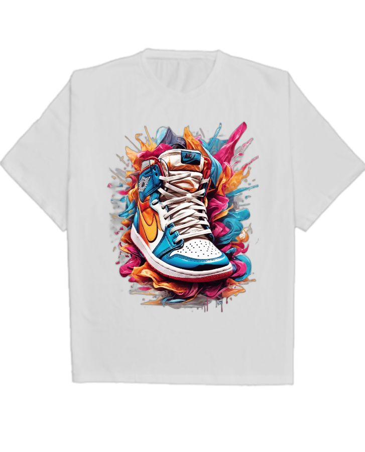 Oversized T-Shirt Shoes Design - Front