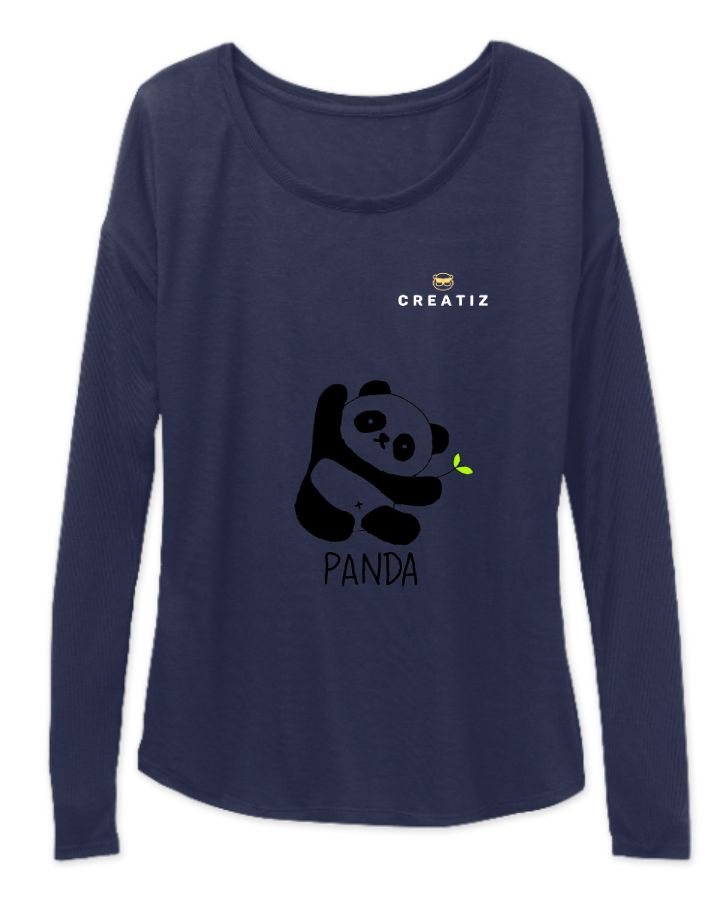 PANDA T-SHIRT FOR WOMEN BY CREATIZ - Front