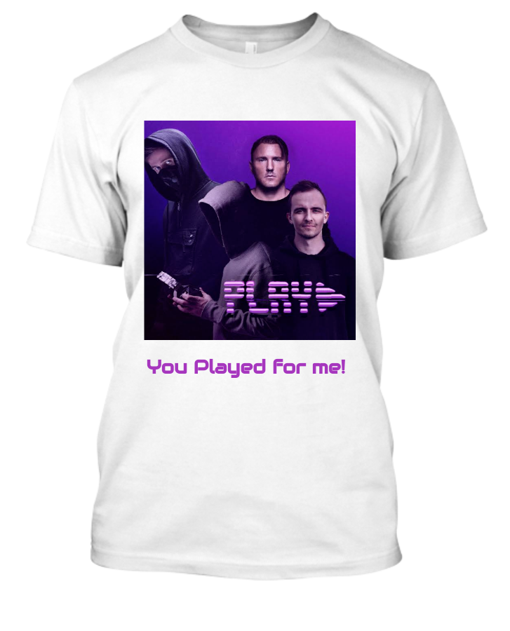 PLAY fan merch half sleeves T-shirt Black & White by Tee U stores - Front