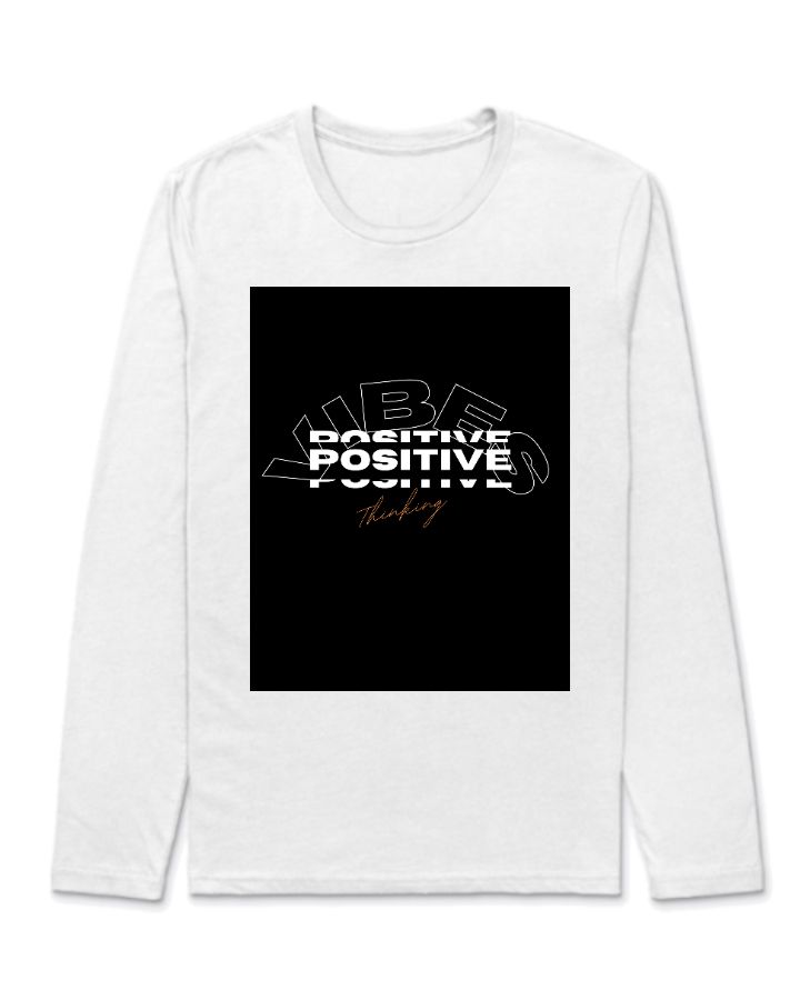 POSITIVE VIBES FULL TEE DESIGN - Front