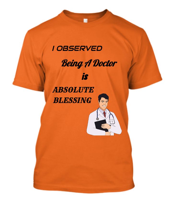 PREMIUM QUALITY COTTON BLEND T-SHIRT FOR DOCTORS - Front