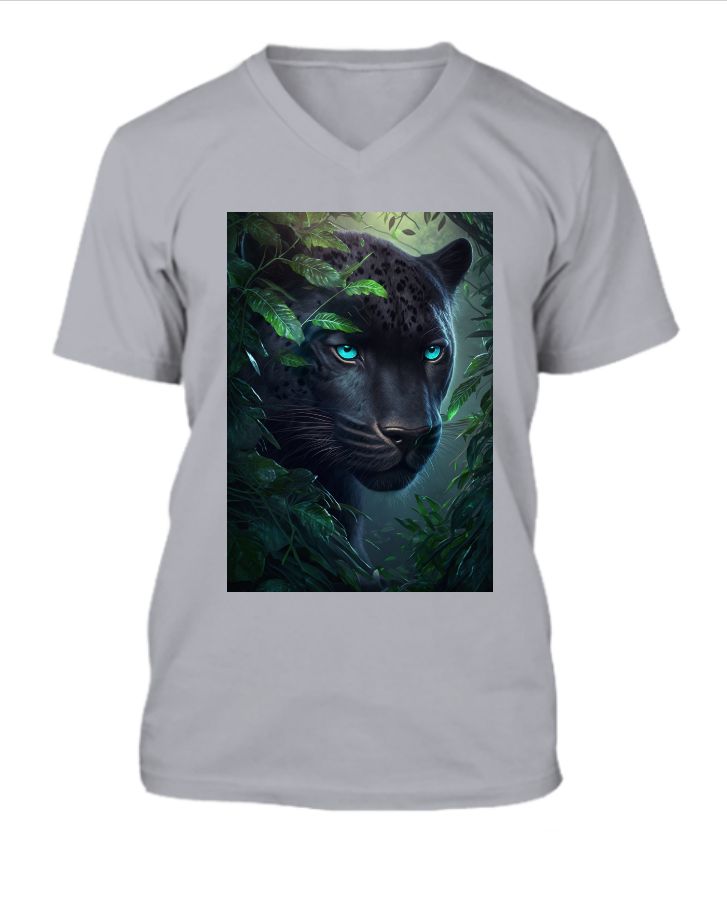 Panther_v1 V-Neck T-shirt - Front