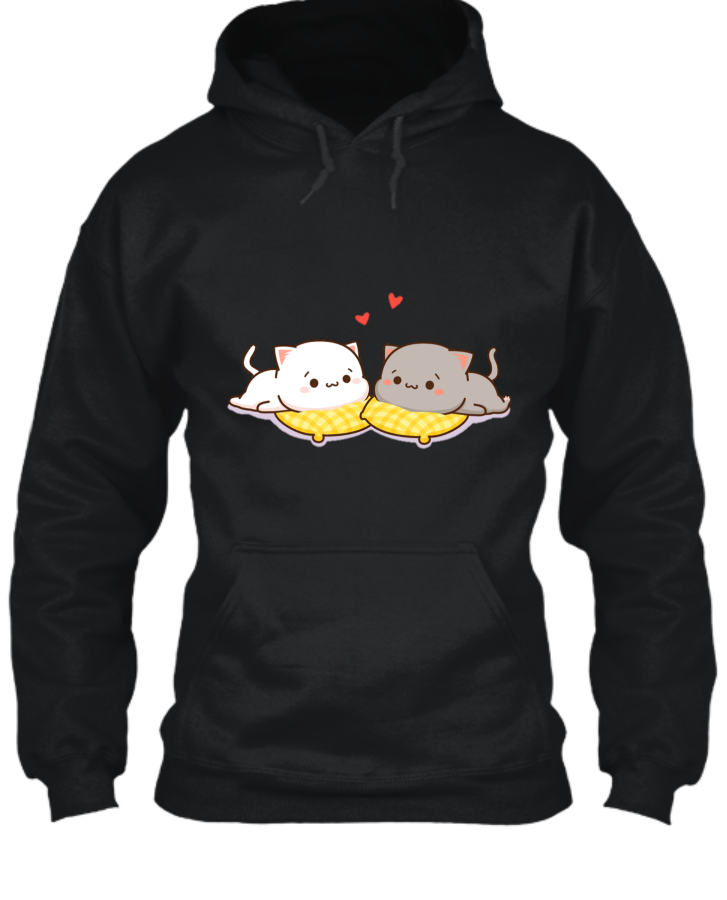 Peach And Goma Watching Eachother | Hoodies With 6 Colour Varients - Front