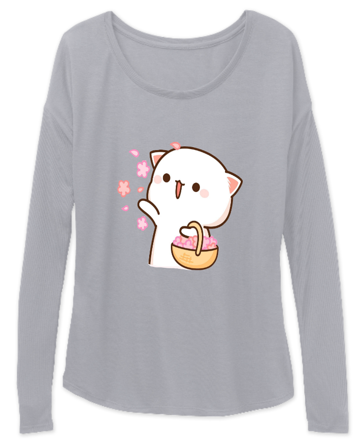 Peach and goma full sleeve women tshirt - Front