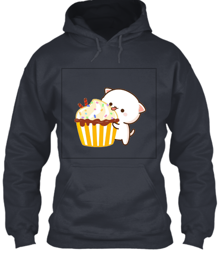 Peach goma hoodie - Front