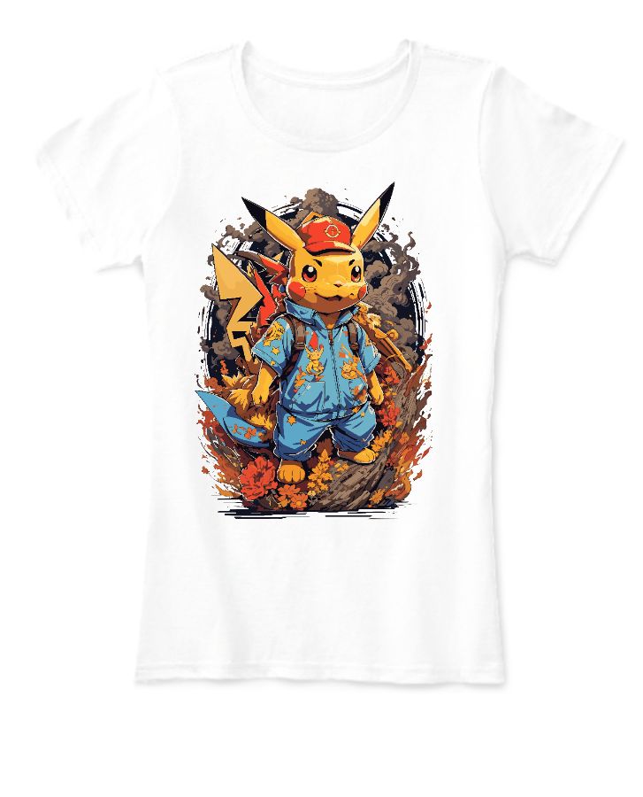 Pikachu Printed | Half Sleeve T-Shirt - Front