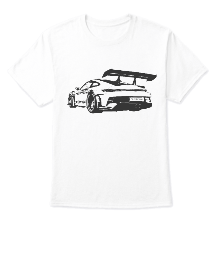 Porsche 911 GT3 t-shirt (white) - Front