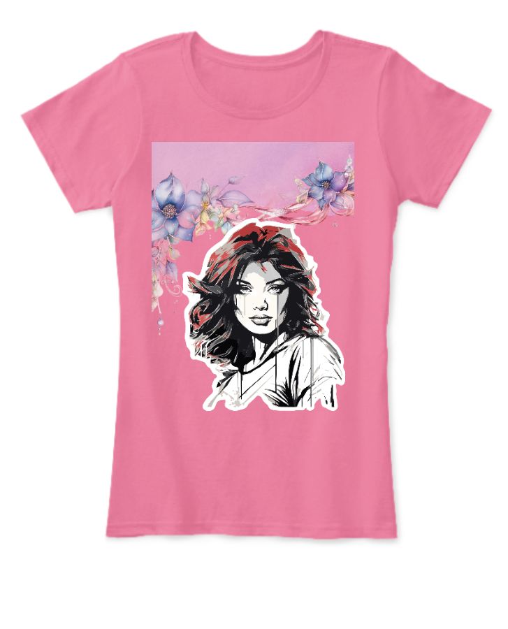 Premium women Print T-shirt - Front