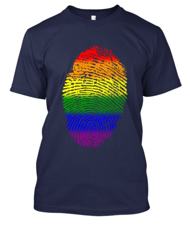 Pride Collection Rainbow Fingerprint Mens Tee