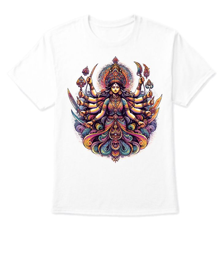 Printed Durga Unisex T Shirt - Front