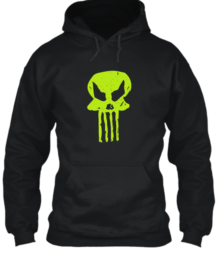 Punisher Green Skull - Hoodie - Front