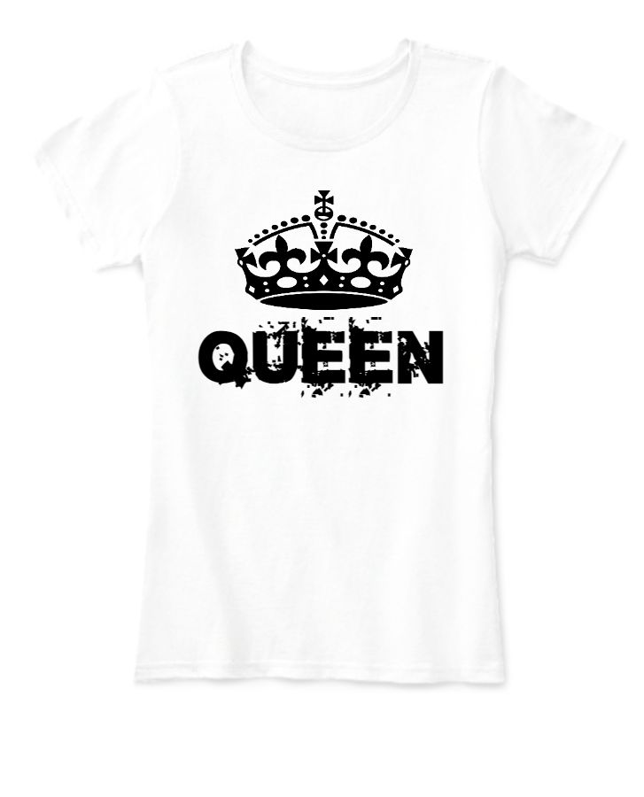 Queen Half Sleeve Round Neck T-Shirt - Front