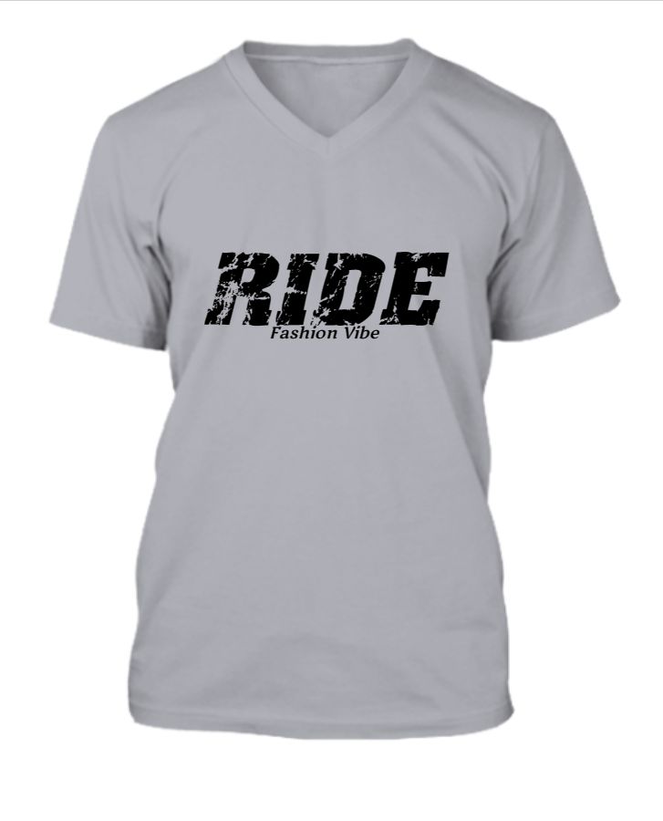 RIDE Printed Pure Cotton T-Shirt for Men & Women - Front