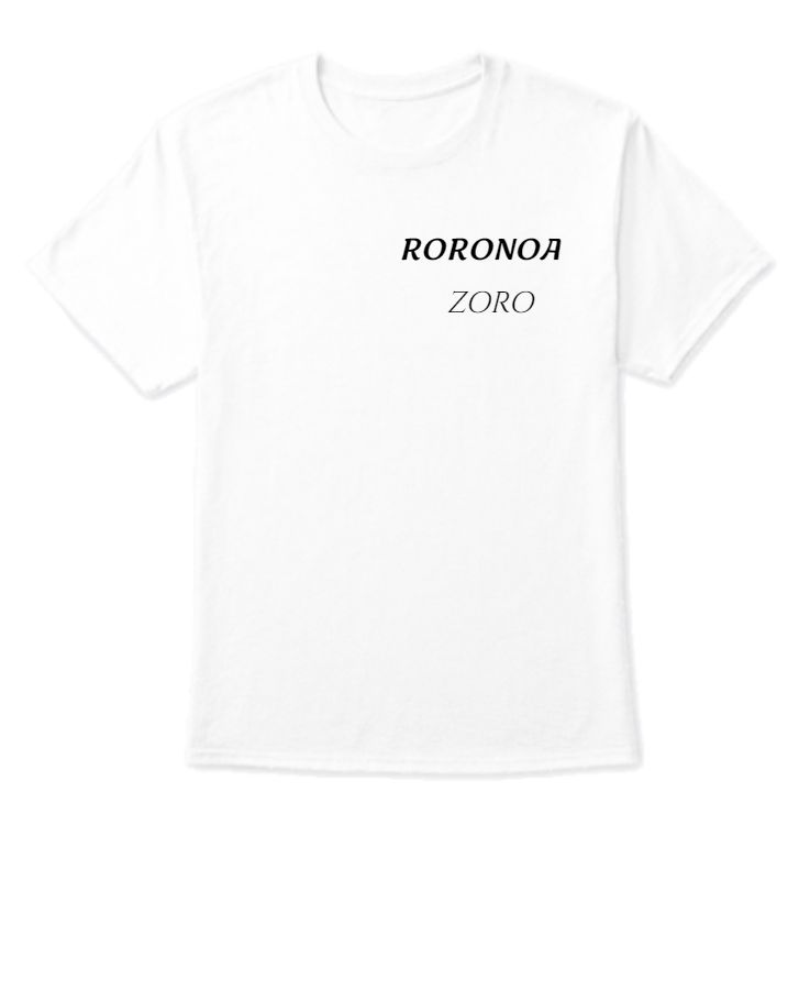 RORONOA ZORO WHITE T SHIRT - Front