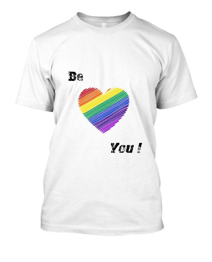 Rainbow painted half sleeve t-shirt - Front