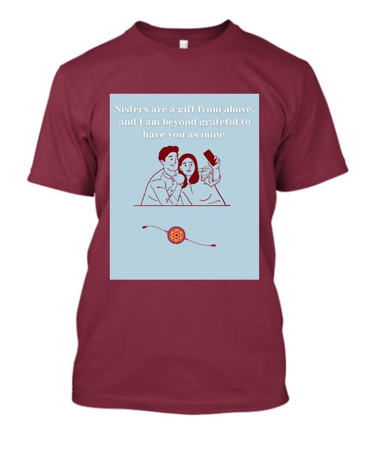 Raksha Bandhan Gift T-shirt for sister - Front