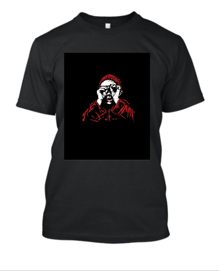 Red White Modern Aesthetic illustration T-shirt - Front