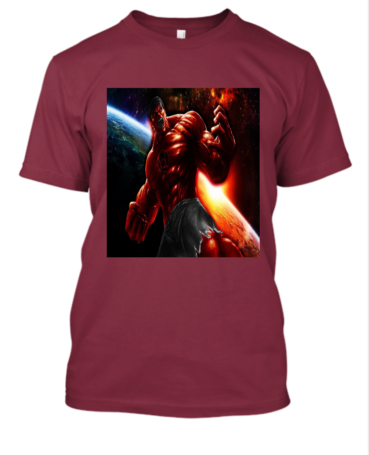 Red hulk t shirt for hulk fans - Front